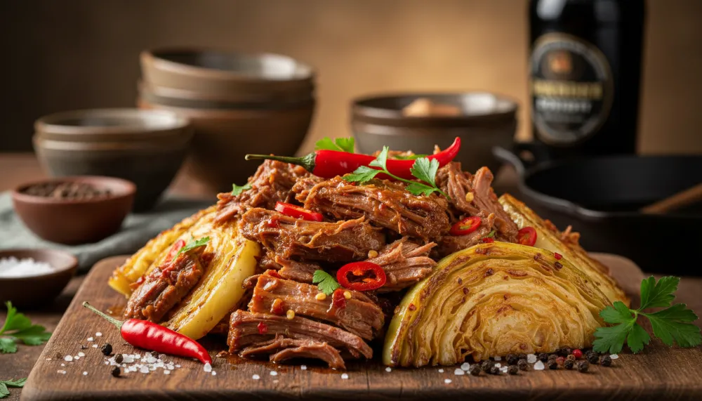 Spicy Corned Beef and Cabbage 0