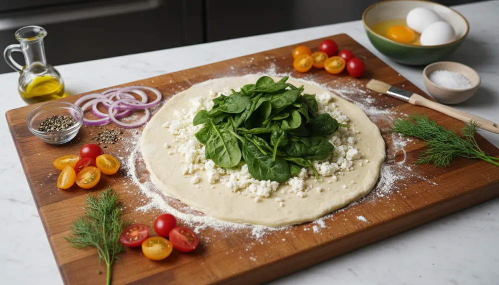 Spinach Feta Galette 1