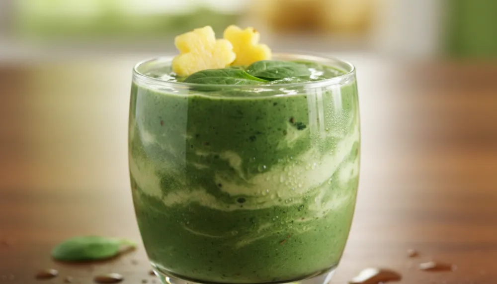 Spinach Pineapple Shamrock Smoothie 2