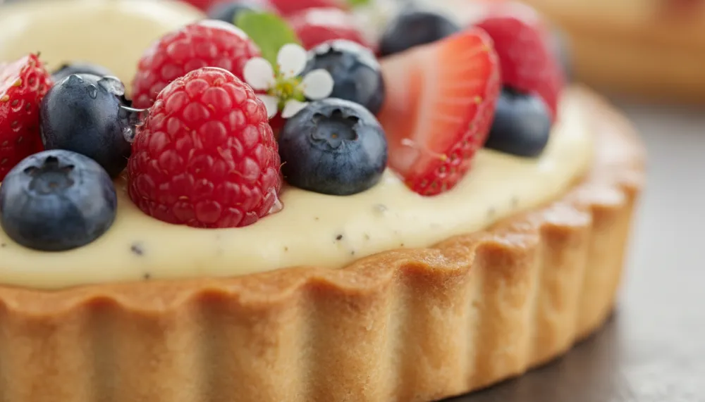 Spring Fruit Tart With Pastry Cream and Fresh Berries 2