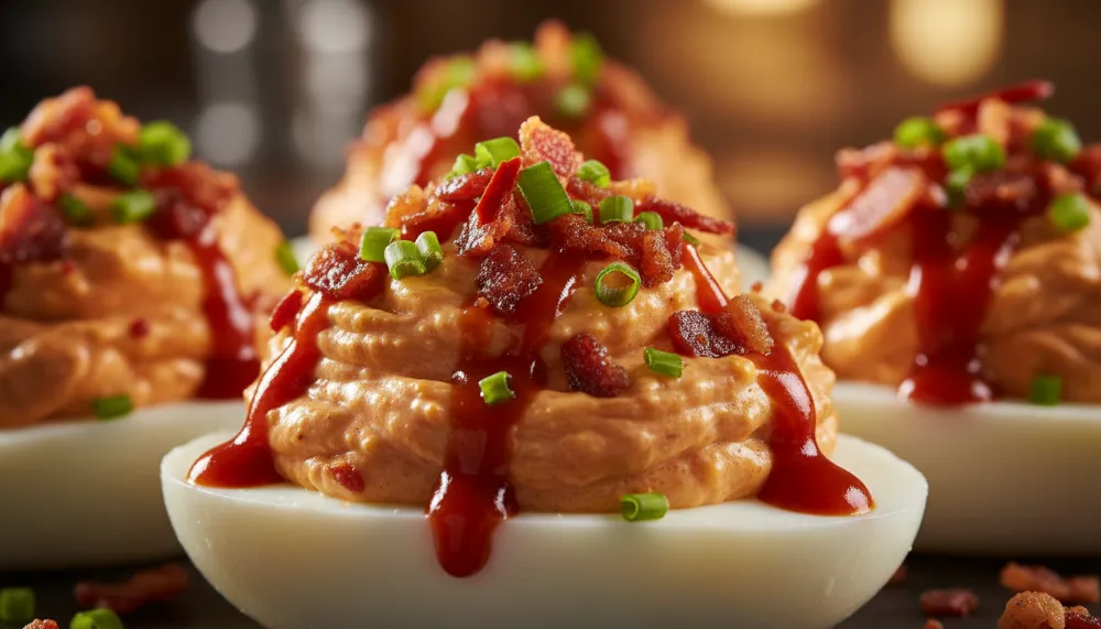 Home 3 Sriracha Bacon Deviled Eggs 2