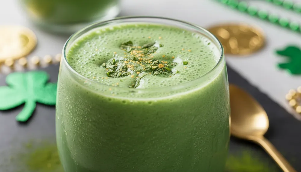 St. Patricks Day Green Protein Shake 2