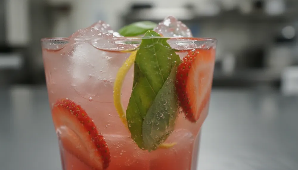Strawberry Basil Lemonade 2