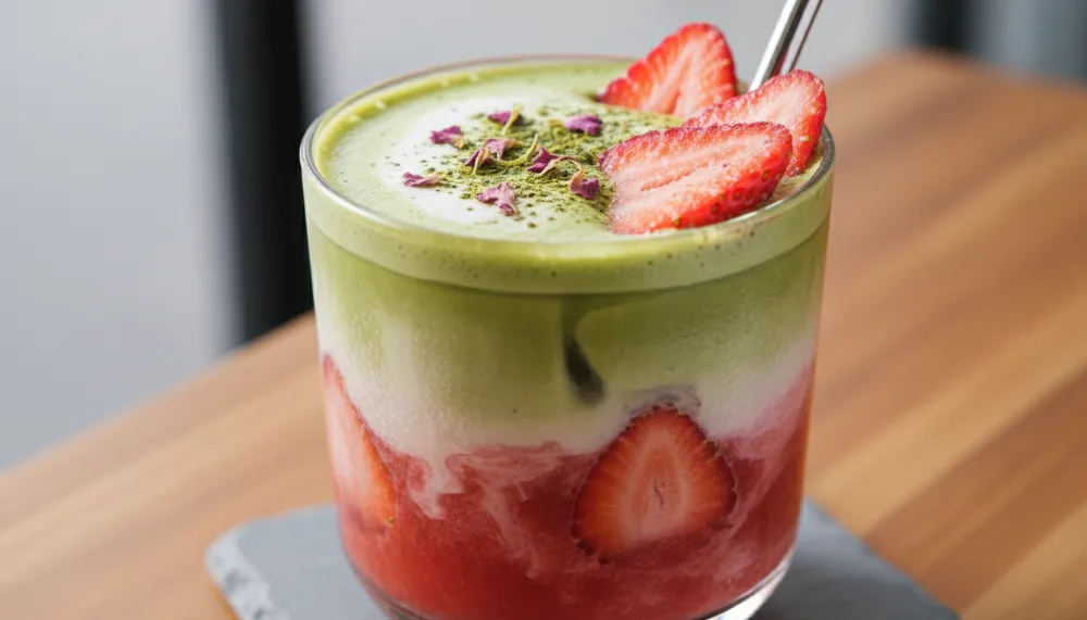 Strawberry Matcha Latte 2