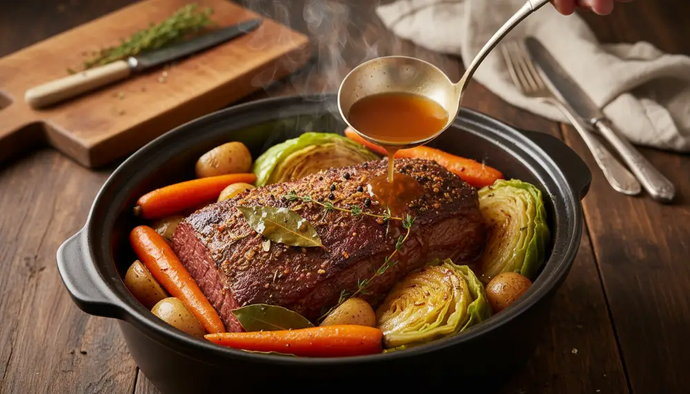 Traditional Slow Cooker Corned Beef 0