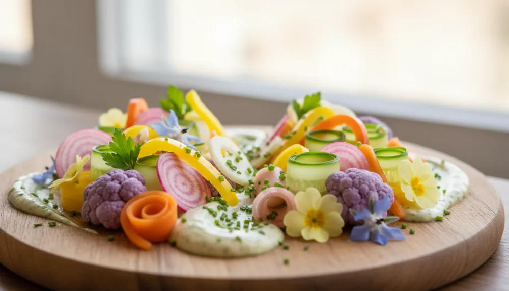 Vegan Pastel Veggie Platter 2