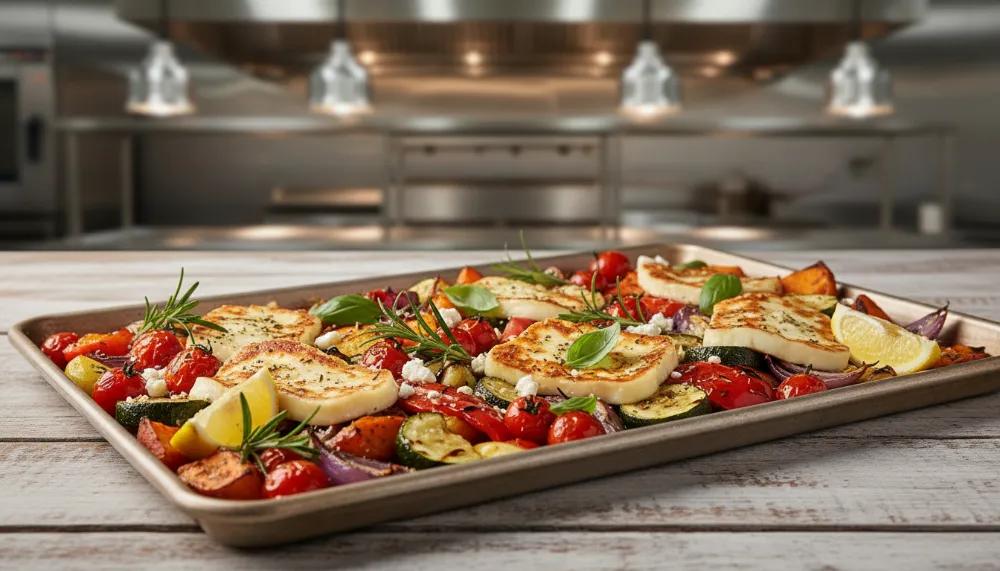 Vegetarian Mediterranean Sheet Pan 0