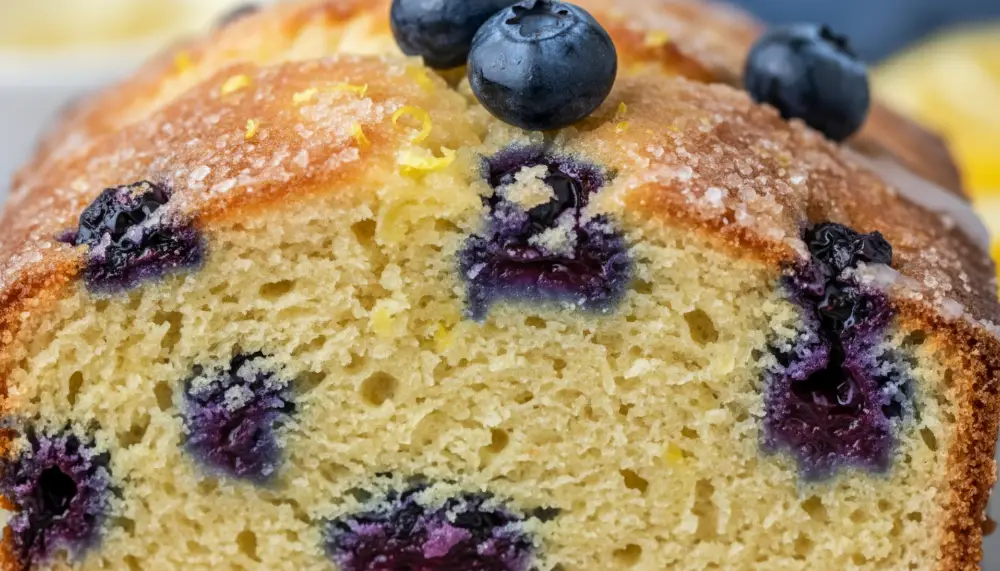 lemon blueberry loaf cake 2