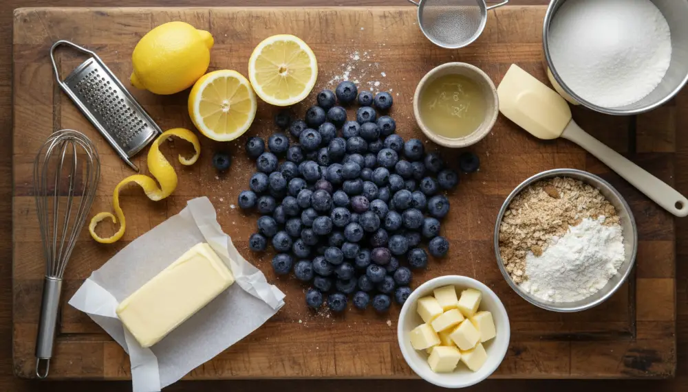 lemon blueberry loaf with streusel 1