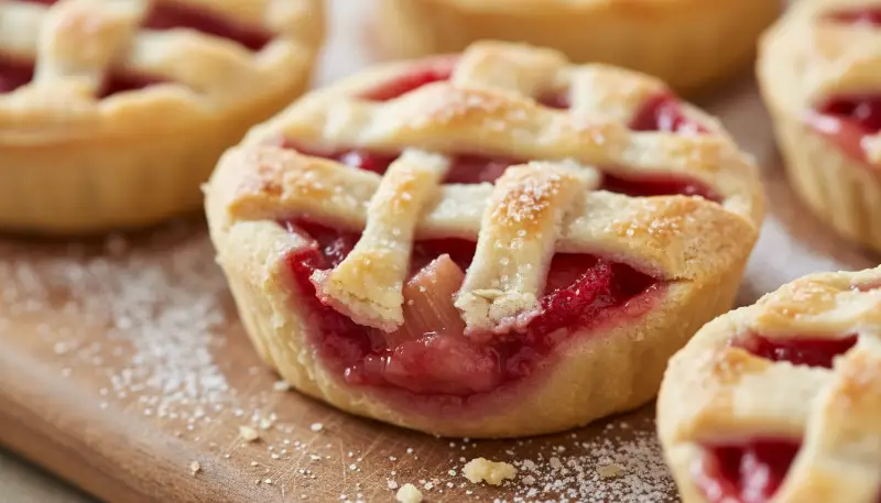 mini strawberry rhubarb tarts 2