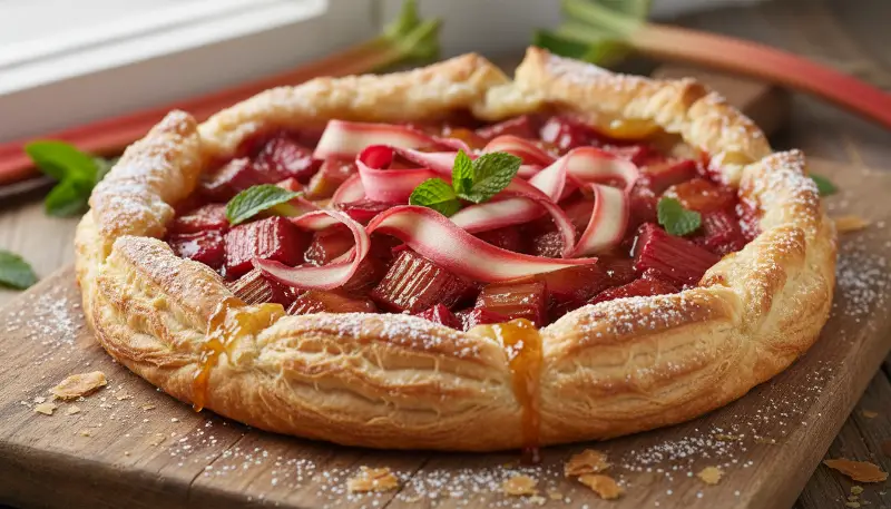 Home 6 puff pastry rhubarb tart 0