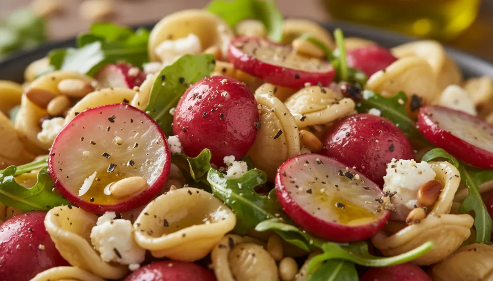 roasted radish pasta salad 2