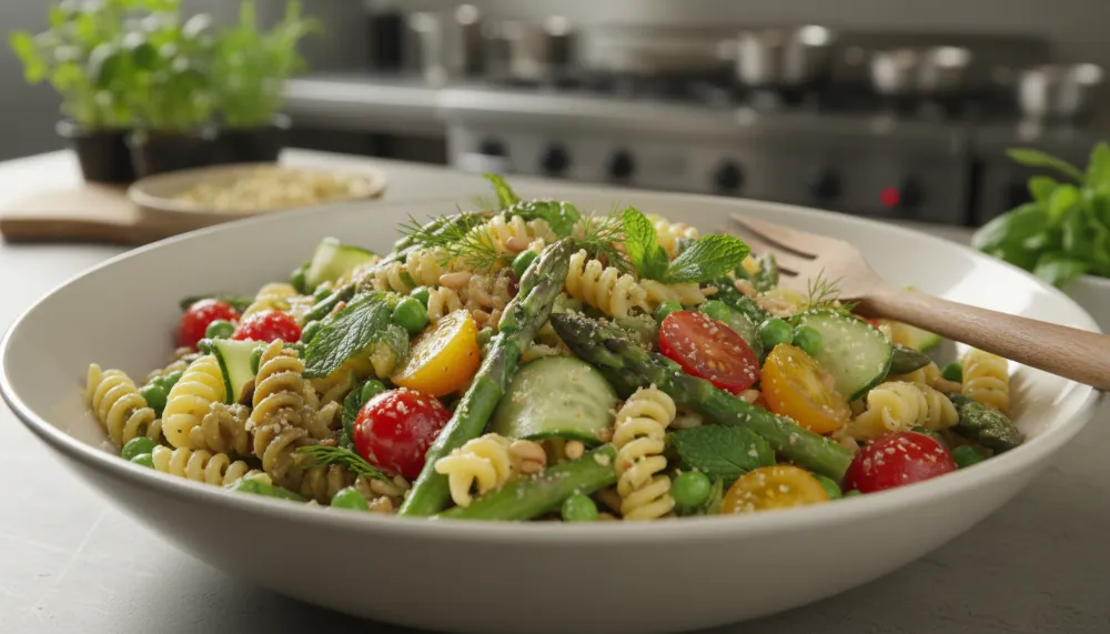 Home 5 vegan spring pasta salad 0