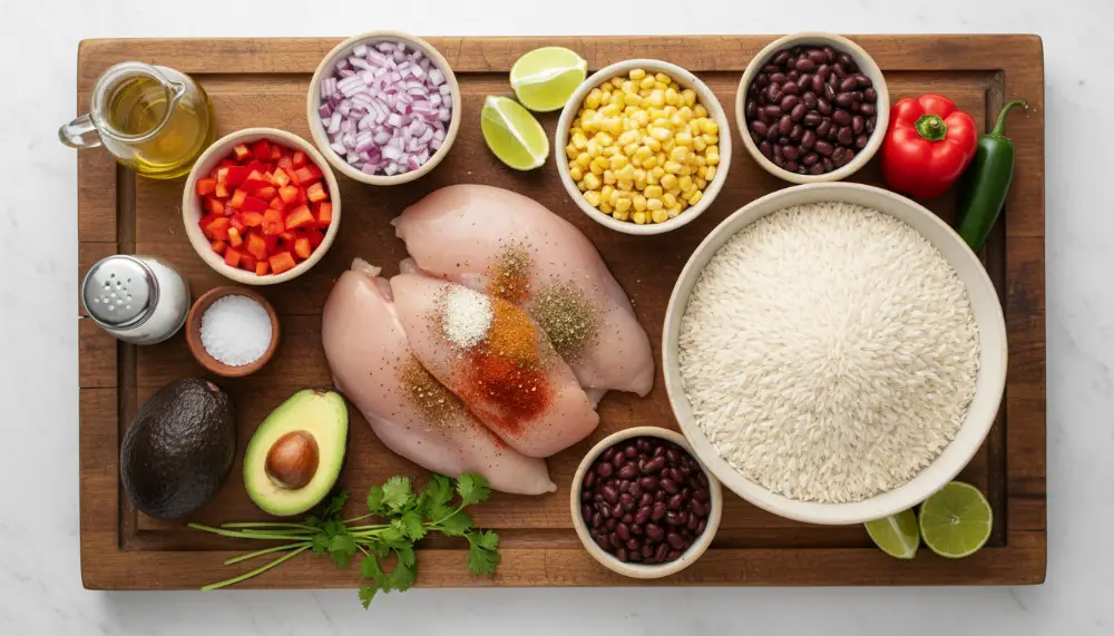 30 Minute Chicken Taco Rice Bowls 1