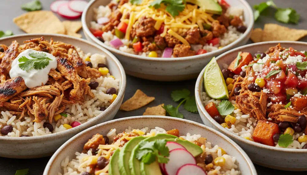 30 Minute Chicken Taco Rice Bowls 2
