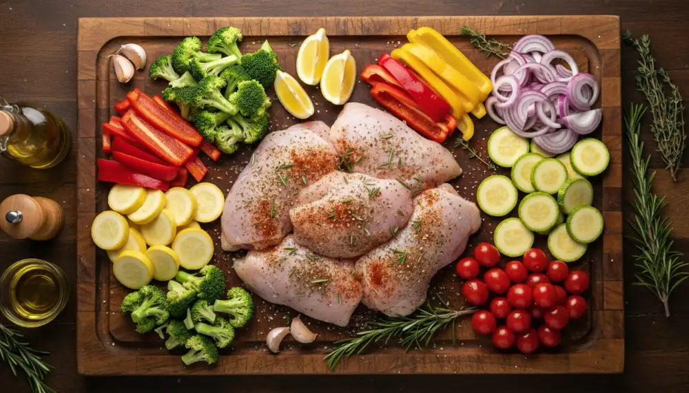 Air Fryer Chicken Recipe with Vegetable 1