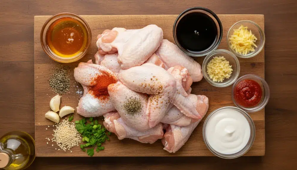 Air Fryer Honey Garlic Chicken Wings — Sticky Crispy 1