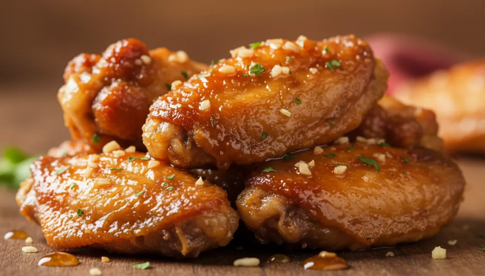 Air Fryer Honey Garlic Chicken Wings — Sticky Crispy 2