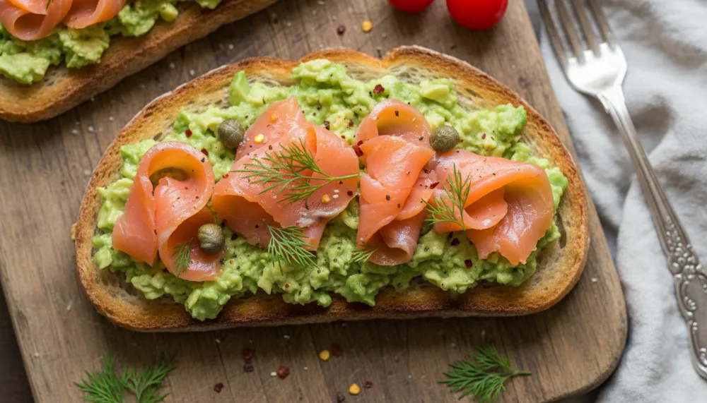 Avocado Toast with Smoked Salmon 0