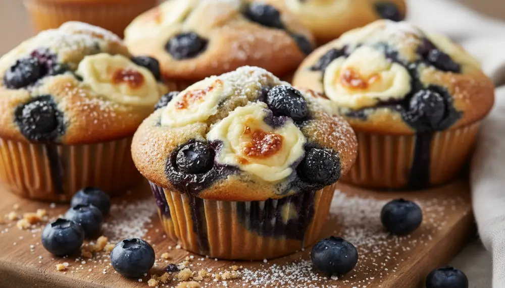 Blueberry Cream Cheese Muffins 2