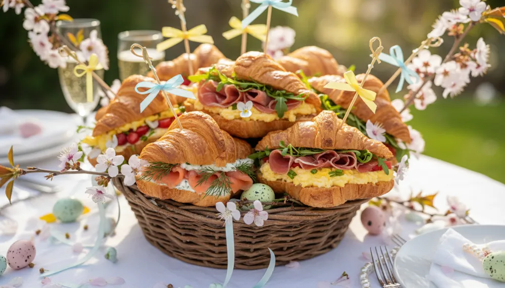 Bouquet Croissant Sandwiches — Beautiful Easter Brunch 2