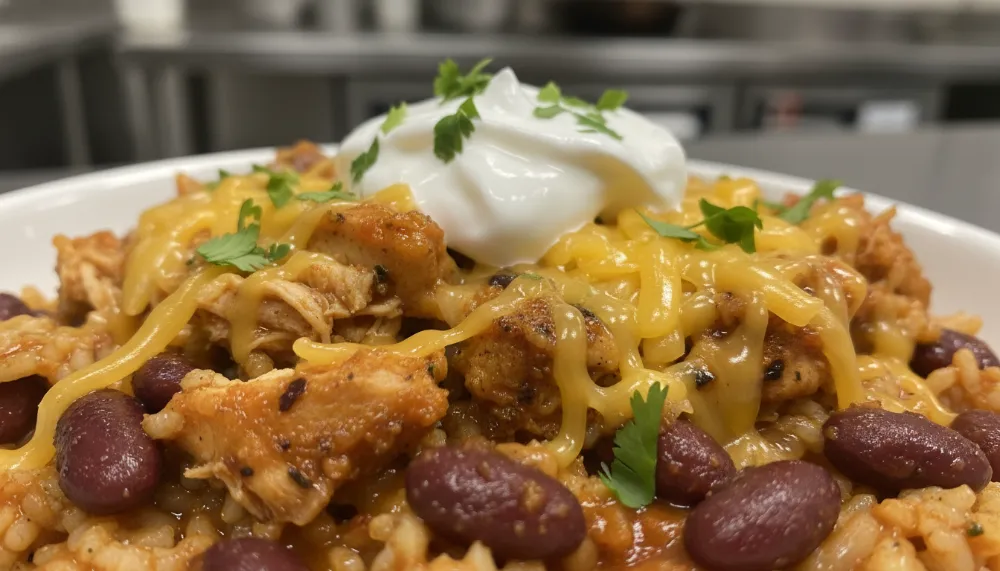 Budget Chicken Bean Burrito Bowls 2