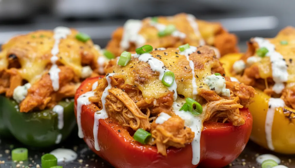 Buffalo Chicken Stuffed Peppers 2