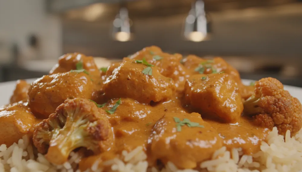 Butter Chicken with Cauliflower Low Carb 2