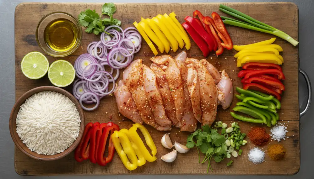 The Ultimate Chicken Fajita Rice Skillet: A One-Pan Tex-Mex Masterpiece 2 Chicken Fajita Rice Skillet 1