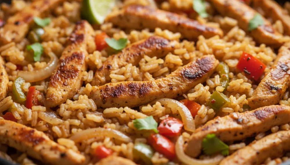 The Ultimate Chicken Fajita Rice Skillet: A One-Pan Tex-Mex Masterpiece 3 Chicken Fajita Rice Skillet 2
