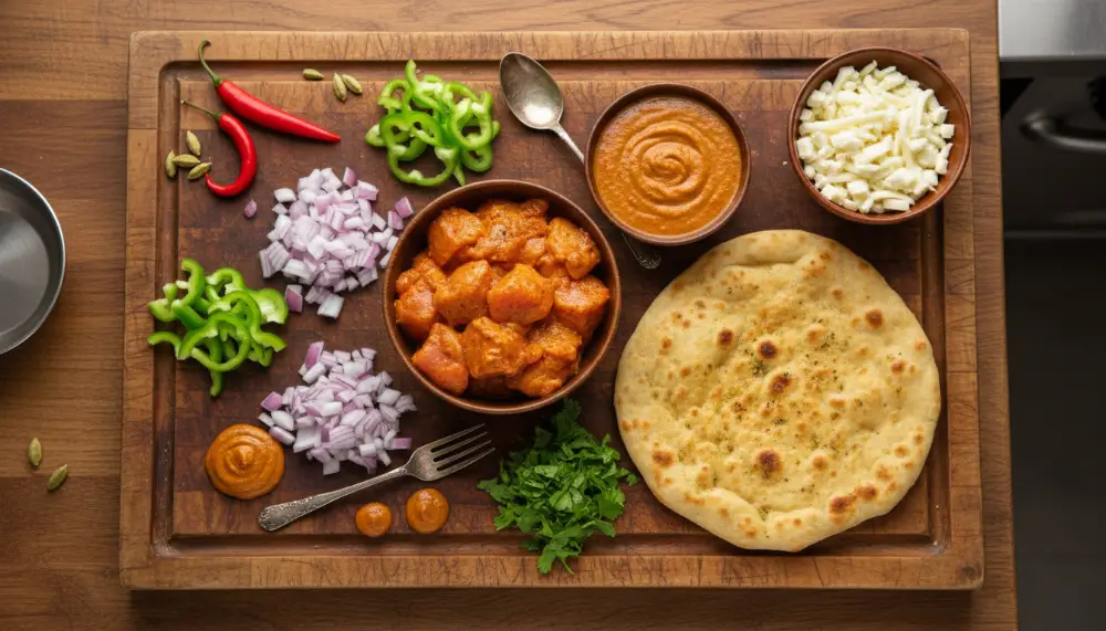 Chicken Tikka Masala Flatbread Pizza 1 1