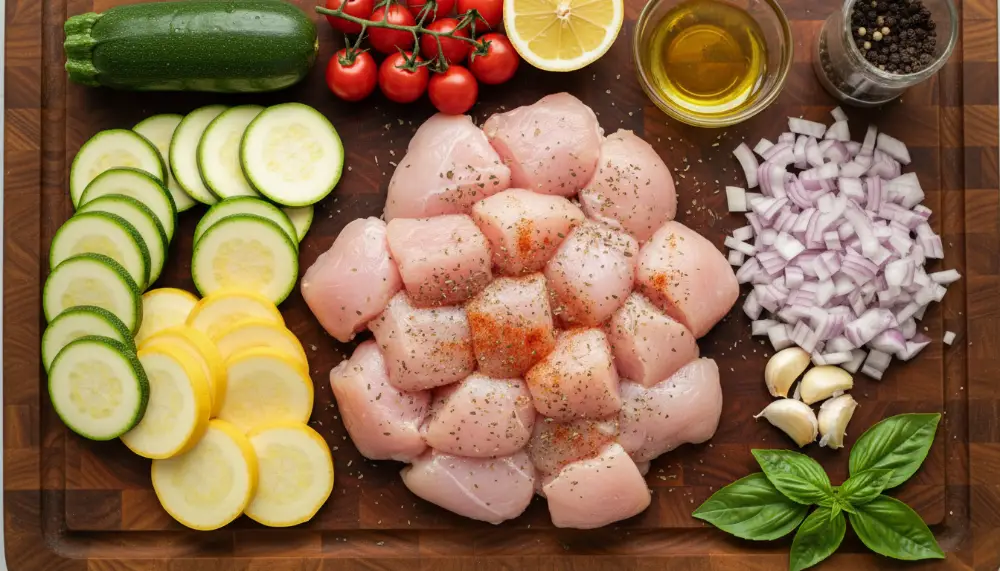 Chicken and Zucchini Skillet 1