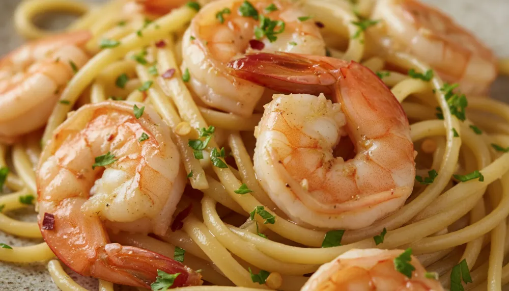Classic Garlic Butter Shrimp Linguine 2