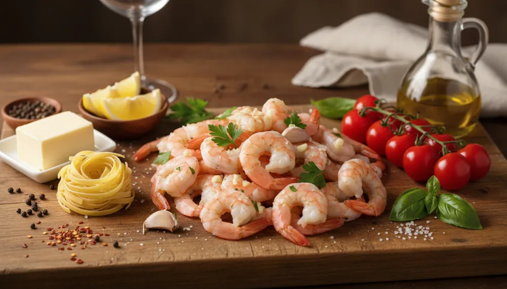 Classic Garlic Butter Shrimp Linguine — Date Night Dinner 2 Classic Garlic Butter Shrimp Linguine — Date Night Dinner 1