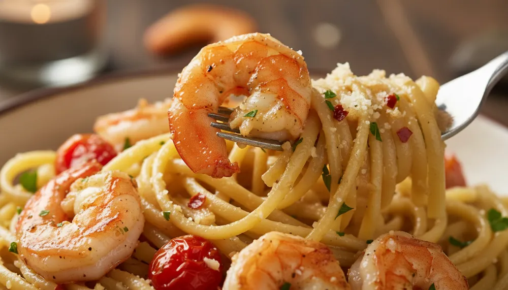 Classic Garlic Butter Shrimp Linguine — Date Night Dinner 3 Classic Garlic Butter Shrimp Linguine — Date Night Dinner 2