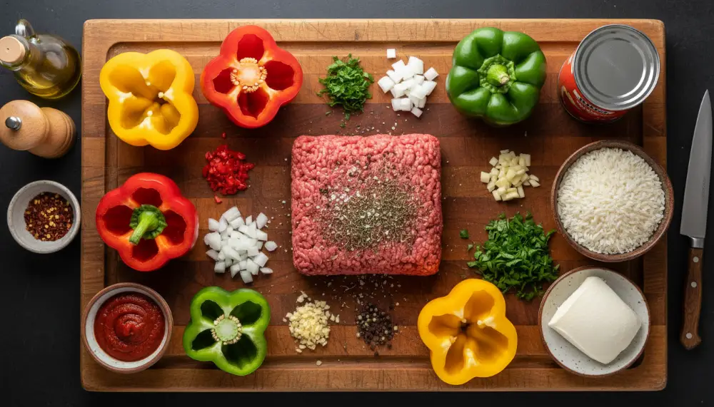 Classic Ground Beef Stuffed Peppers 1