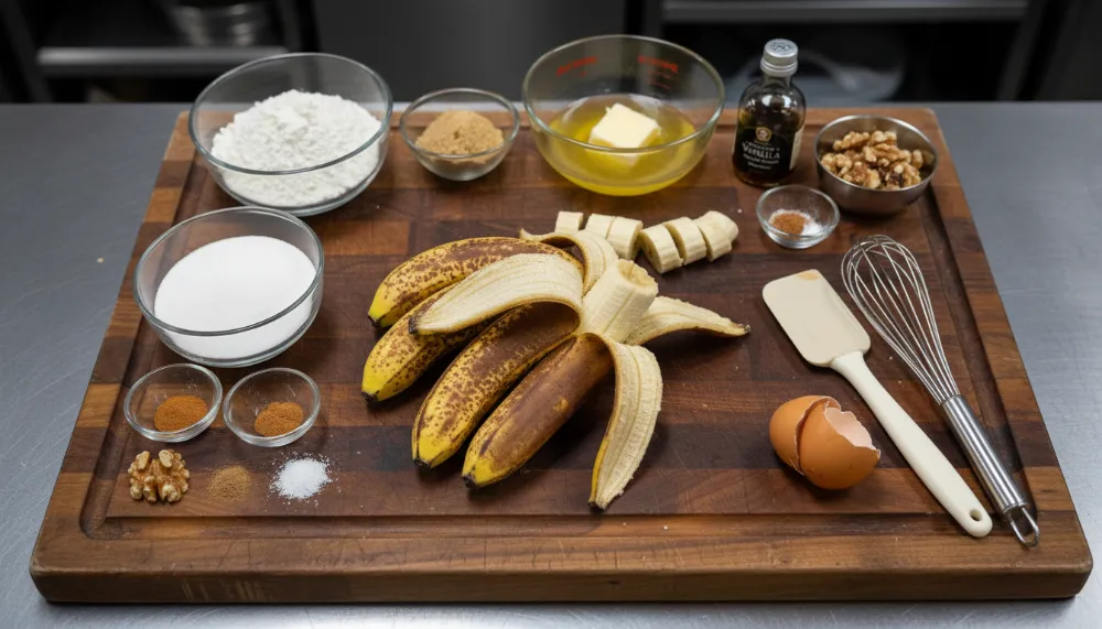 Classic Moist Banana Bread — 5 Ripe Bananas Used 1