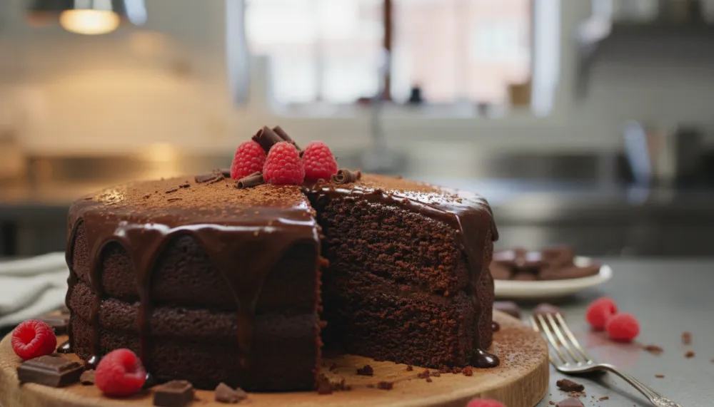 Classic Moist Chocolate Fudge Cake — Best Ever 0