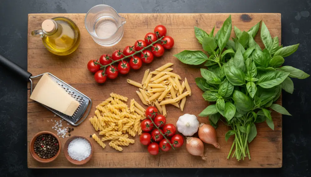 Classic One Pot Tomato Basil Pasta 1