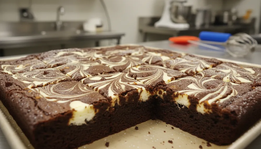 Home 2 Cream Cheese Swirl Brownies — Gorgeous Marbled Fudge 0