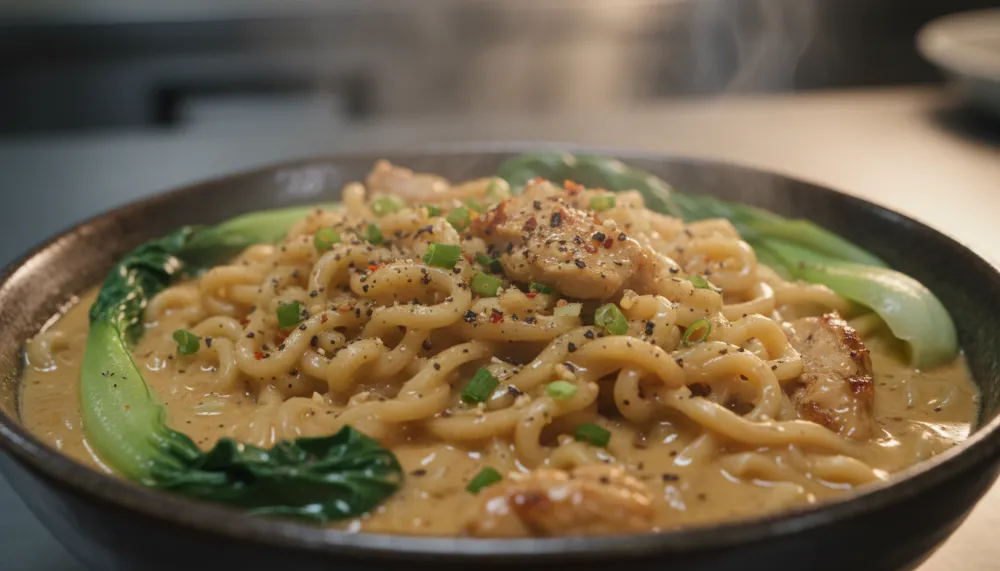 Creamy Garlic Chicken Ramen 2