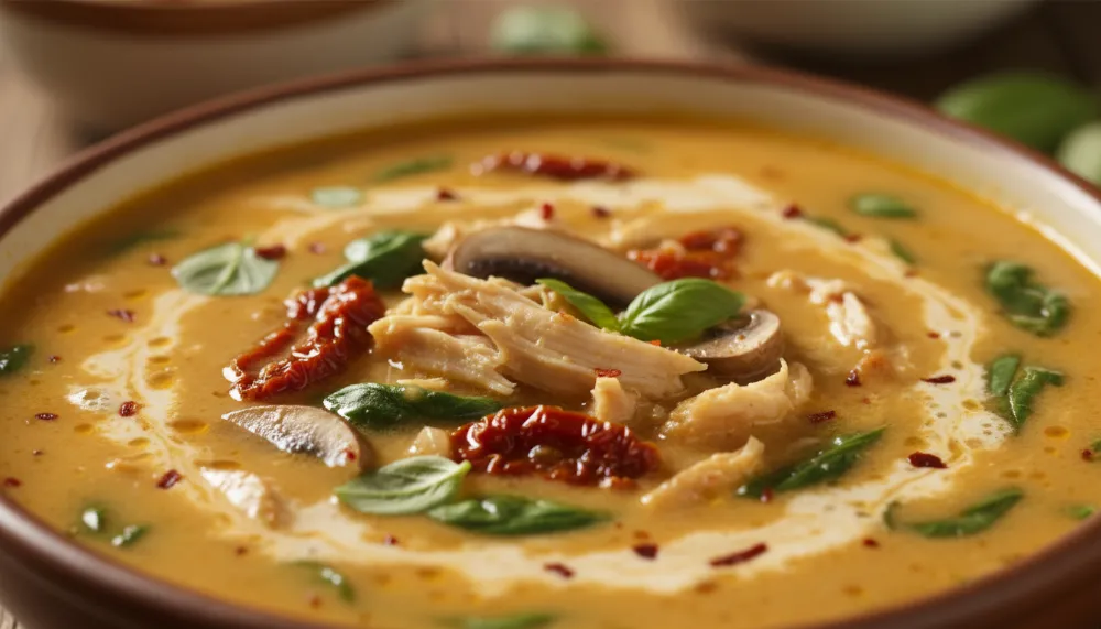 Creamy Tuscan Chicken Soup — Cozy & Hearty 3 Creamy Tuscan Chicken Soup — Cozy Hearty 2