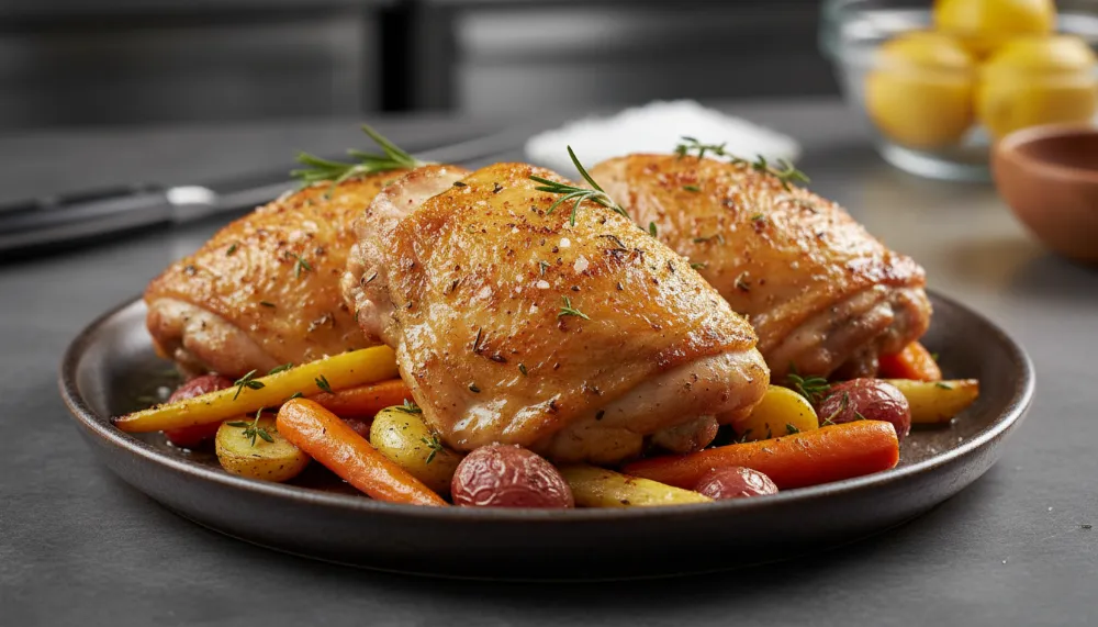 Crispy Baked Chicken Thighs 0