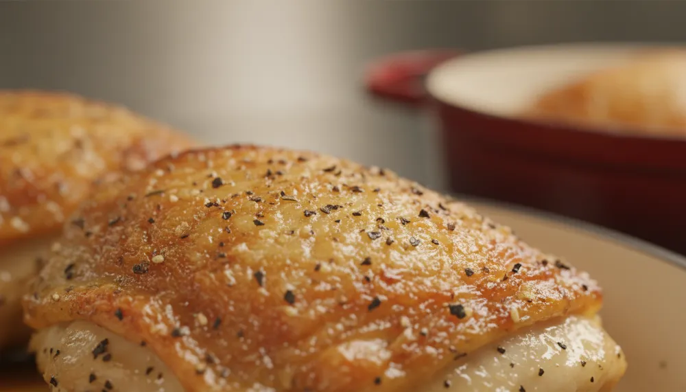 Crispy Baked Chicken Thighs 1