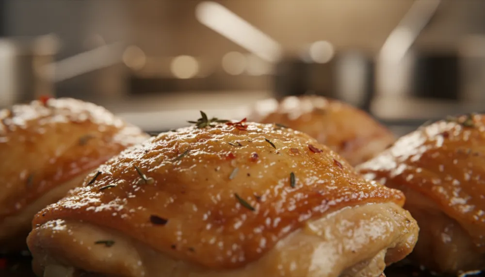 Crispy Baked Chicken Thighs — Golden, Juicy, Perfect 3 Crispy Baked Chicken Thighs — Golden Juicy Perfect 2