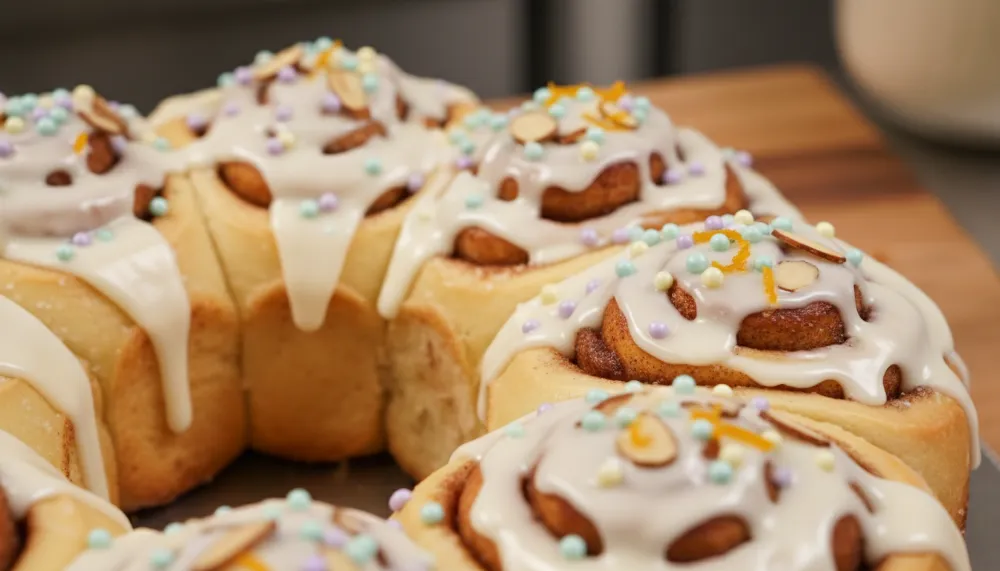 Easter Cinnamon Roll Ring — Pull Apart Beautiful 2