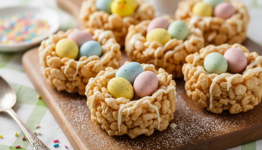 Easter Rice Krispie Nests — No Bake Kids Favorite 2
