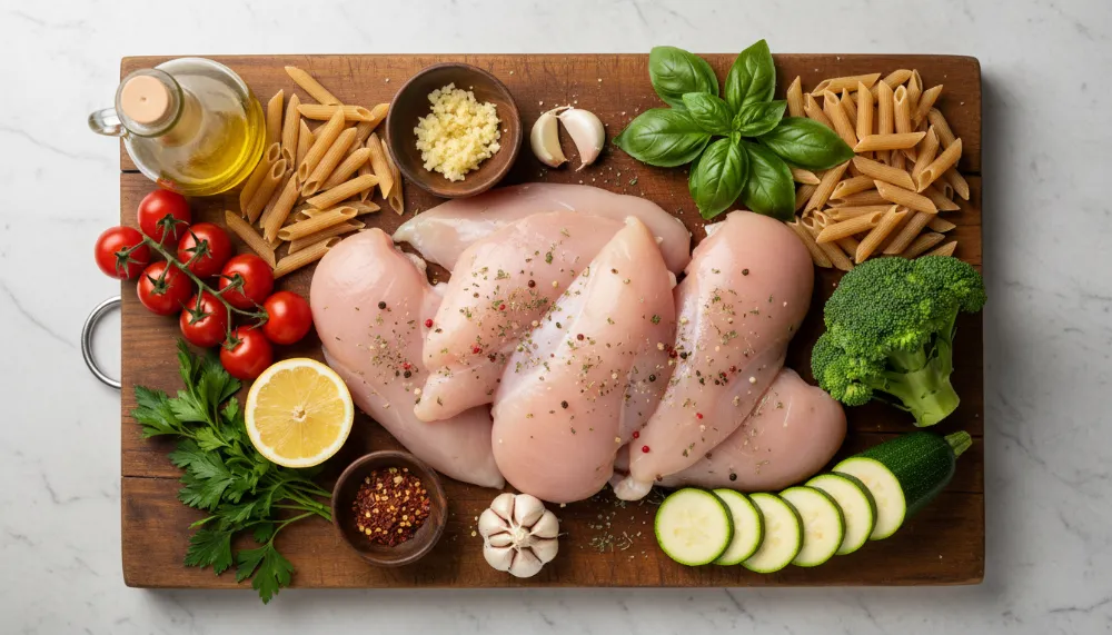 Easy Garlic Parmesan Chicken Pasta Recipe for a Healthy Dinner 1