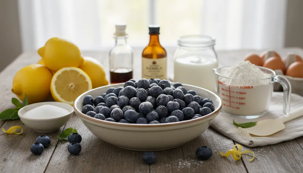 GF Lemon Blueberry Cake 1