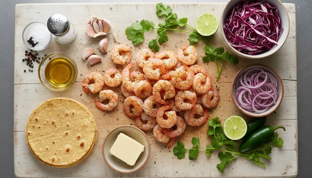 Garlic Butter Shrimp Tacos 1